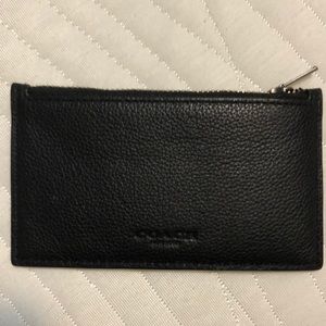 Coach zip card case